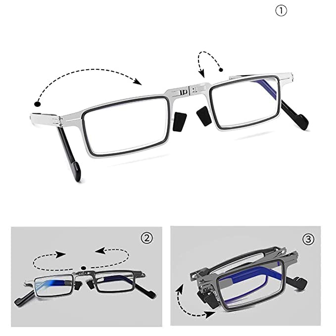 Buy PRAYAS Foldable Reading Glasses Kisdate Folding Readers for Men Women Super Lightweight