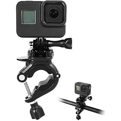 Soporte Gopro Session Sequpr Soporte para Manillar de Bicicleta Soporte Tubo Manillar Moto Soporte de Manillar para GoPro Cámaras de Acción de