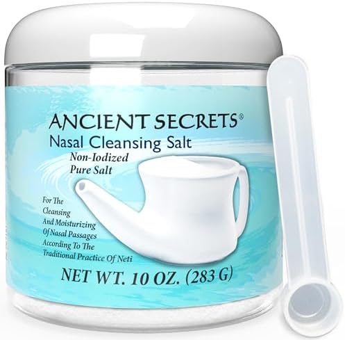 Nasal Cleansing Salt Jar Ancient Secrets 10 oz Salt
