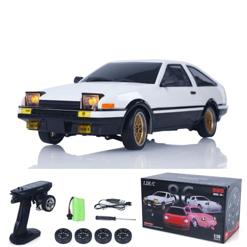 Image of 1 /18 LDRC LD1801 RC Drift Car Rwd Racing Vehicles Flip Light Gyroscope Motor Servo ESC Light System