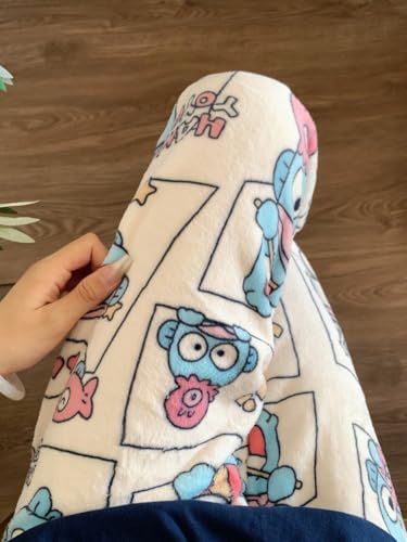 Cartoon Print Flannel Pajama Pants Petite Women's Fuzzy Fleece Pajama Bottoms Girls Soft Comfy Sleep Lounge Pj Pants4