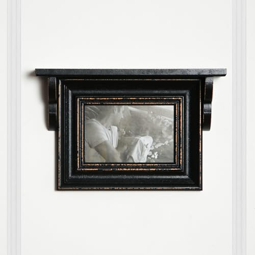Image of 4x6 Inch Kids Horizontal modern style Photo Frame with Shelf for Home Decor - Perfect for living room Kids Room Office Shop 4 X 6 Inch (Black)