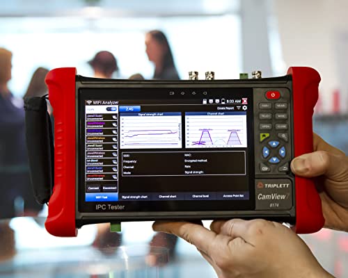 Image of Triplett 8174 CamView 7 Security Camera Tester and 2.4G Spectrum Analyzer with 7 inch Retina Touch Screen