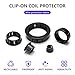 250 Pcs Cable Snap Bushing Grommets, Black Round Nylon Snap in Cable Grommet Protector, 5/16