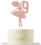 Ballerina 9th Birthday Cake Topper, Ballerina Cake Topper, 9th Birthday Decorations, Princess Cake T