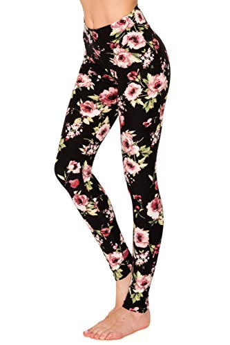 ALWAYS Women's Floral Yoga Leggings - High Waist...