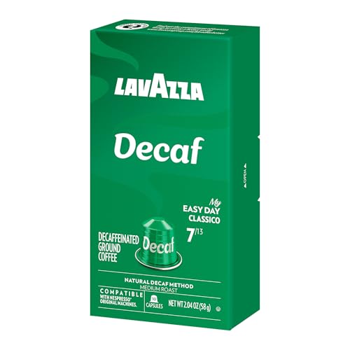 Lavazza Decaf Aluminum Capsules Compatible with Nespresso* Original Machines