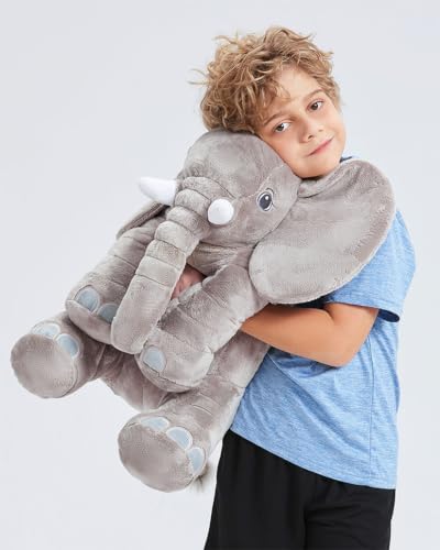 corimori Großes Elefanten Kuscheltier I extra Flauschiger Elefant 60cm, XXL Plüschtier