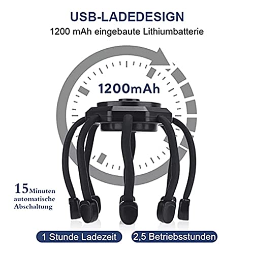 Massageador Elétrico para Couro Cabeludo | 10 Contatos Vibrantes Massagem Mágica Para Mulheres - Mas