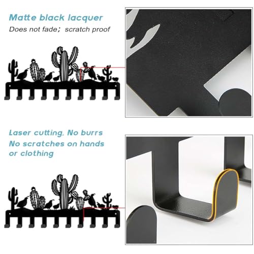 Soporte de metal para llaves de cactus que evita la pérdida de llaveros 5