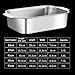 Stainless Steel Rectangular Lasagna Pan Deep Roasting Pan 33/37/41/45/51cm Fish Baking Tray Cake Pan Food Dish Steam Plate Servicing Platter Dishwasher Safe for Cooking Turkey Beef (33cm,Silver)