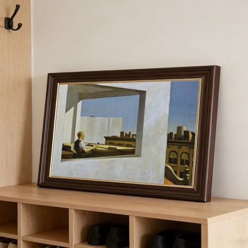 Impression sur toile Office in A Small City Edward Hopper - Décoration murale