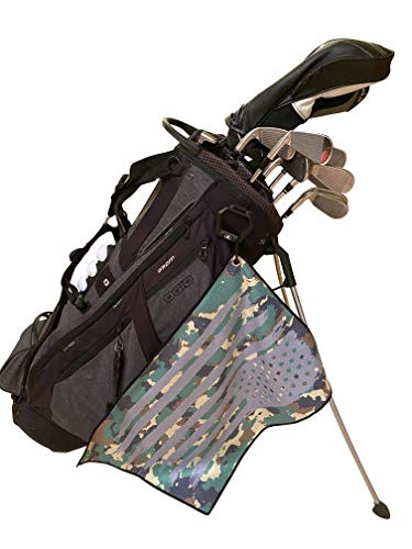 Microfiber Golf Towels with Bag Clip for Police, Firefighters, Military - Funny Golf Gift for Dad - Image 3
