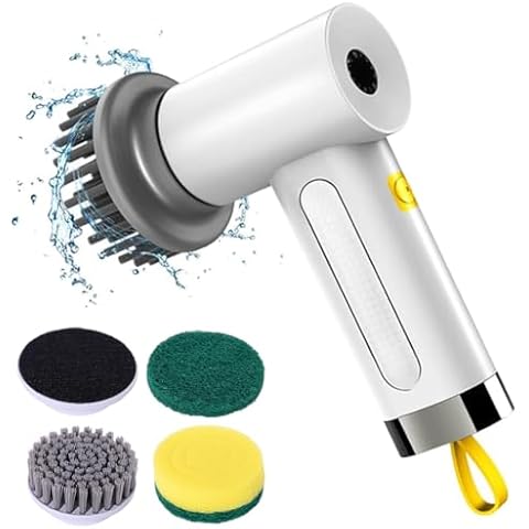 Hqynss 4-in-1 Cordless Electric Spin Scrubber Cover