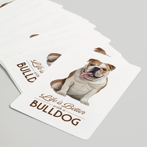 Baraja de cartas Bulldog tamaño póker 52 cartas miniatura 5
