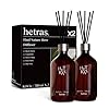 Hetras premium reed diffuser set large 169 fl oz pack of 2 essential oil fragrance diffuser with sticks for home office bathroom room decor hotel wood scents long lasting house gift  urban country home decor