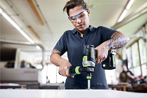 Festool Akku-Schlagbohrschrauber TPC 18/4 5,0/4,0 I-Set/XL QUADRIVE (mit Akkupacks, Schnellladegerät, Werkzeugfutter, Schnellspannbohrfutter, Zusatzhandgriff, Winkelvorsatz,Bitkassette), im Systainer – Bild 5