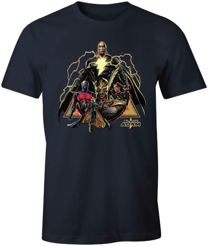 DC Comics Mebladmts004 Camiseta, Azul Marino, L para Hombre