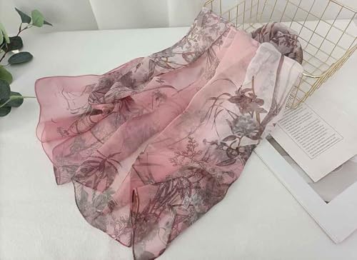 Image of Acotavie Scarfs for Women Lightweight Fashion Scarves Print Floral Pattern Scarf Shawl Wraps