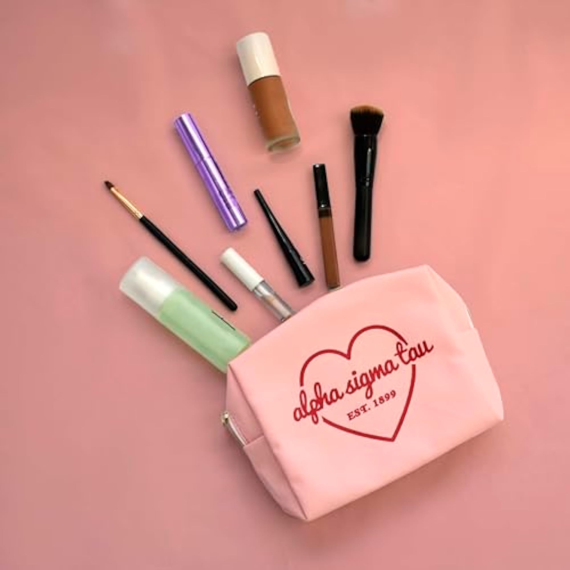 Chi Omega Pink Makeup Bag