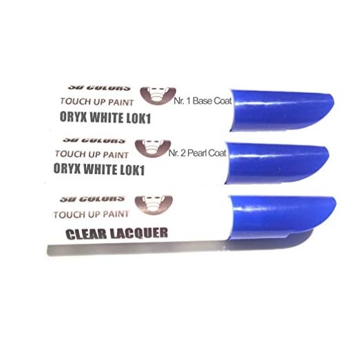 SD COLORS ORYX White L0K1 - Kit de reparación de bolígrafos de pintura para retocar (12 ml), color blanco