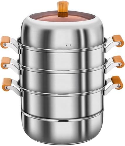 IWEJ ������ 304�X�e�����X�� ���i�������� �K���X�W�t IH�Ή� �ƒ�p�Ɩ��p���p 2/3/4�i ���ł�痼��� (32cm,4�Z�N�V����)