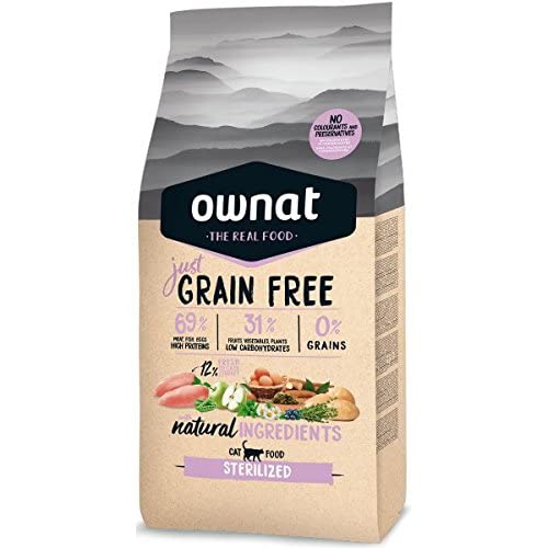 Optima Ownat Just Grain Free sterilized pienso para Gatos esterilizados Pollo