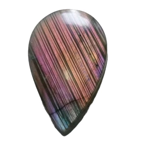 Labradorite violette naturelle cabochon poire fabrication bijoux pendentif collier bague