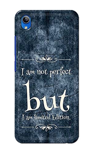 Image of Printed Hard Back Cover Case for Vivo Y91i | Vivo Y90 | Vivo Y91C Back Cover (I Am Not Perfect I Am Limited Edition) -1803
