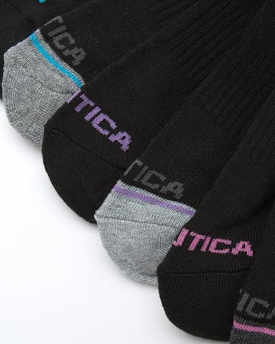 Nautica Womens Socks - 12 Pack Cushioned Moisture Wicking Womens Quarter Sock with Arch Support - Socks for Women (Size 4-10)4