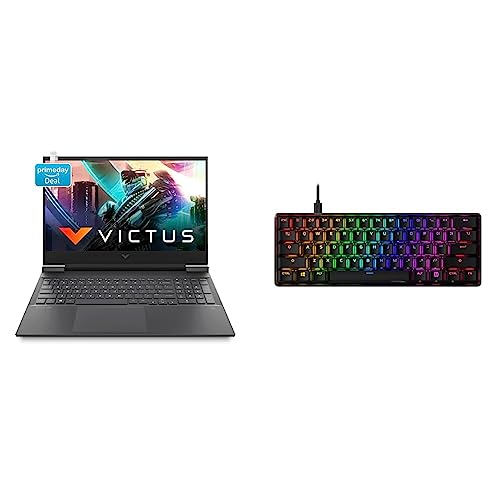 Image of HP Victus Gaming AMD Ryzen 5 5600H Processor 16.1 inch(40.9 cm) FHD Gaming Laptop & Alloy Origins 60 Aqua Switch