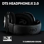 Logitech G Pro X SE Kabelgebundenes Gaming Headset mit Mikrofon: Abnehmbares Mikrofon, DTS Headphone:X 7.1, inkl. USB DAC, für PC, Xbox One, Xbox Series X|S, PS5, PS4 - Schwarz – Bild 3