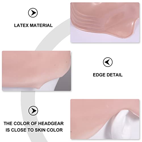 PRETYZOOM Hood Bald Caps Latex Rubber Bald Cap Wig Caps Costume Accessory for Women Me Halloween Party Costume Maskne - Image 2