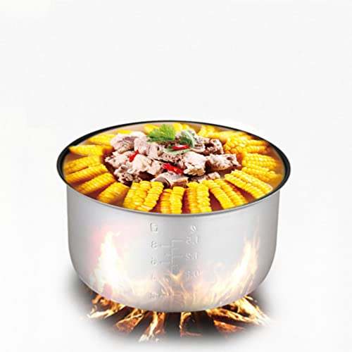 Yardwe Panela interna de substituição para panela de arroz: forro de liga de 2 litros, revestimento