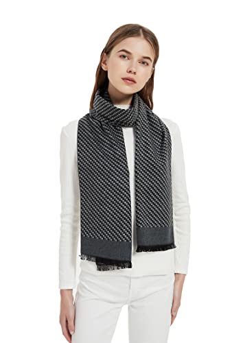 Cuddle Dreams Womenfts Silk Scarves For Winter, 100% Mulberry Silk Brushed, Luxuriously Soft & Warm (Twill Gray), One Size #TOP10