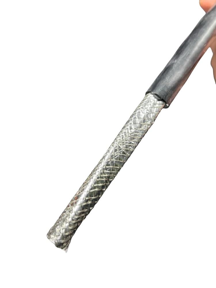 Cable blindado de silicona de 5 m, 22, 20, 18, 17, 15, 13, 11, 9 AWG 2, 3, 4, 5, 6, 8 núcleos, cable de alimentación suave antiinterferencias (4 núcleos de 5 metros, 15 AWG 1,5 mm)