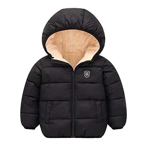 Naiyafly bébé filles garçons solide hiver polaire veste à capuche survêtement enfant en bas âge enfants chaud rembourré manteau vêtements 2-7T Cover