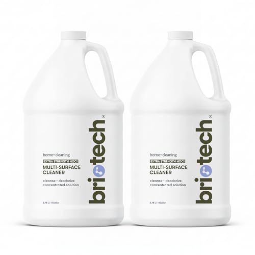 BRIOTECH Extra Strength HOCl Cleaner 500 PPM Hypochlorous Acid Concentrate ULV Foggers & Humidifiers Professional Deodorizer for Dental Offices Schools Homes Peroxide Free 1 Gallon (2 Pack)