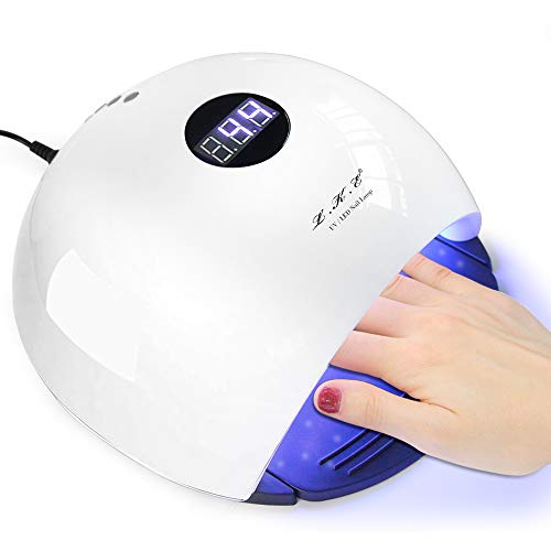 Nail Lamp 72W UV LED Nail Dryer Painless Curing Lamp with Automatic Sensor LED Display 4 Timer Setting for Fingernail & Toenail Gel Polish
