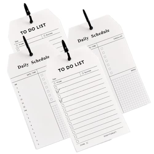 PETSHOME Tagesplaner, Notizblock, 52 Blatt, undatiert, Produktivitäts-Organizer mit Abreißplanung, Tagesplaner, To-Do-Liste, Notizblock, geeignet für Studenten, Zuhause und Büro (12,5 cm x 8,5 cm) Cover