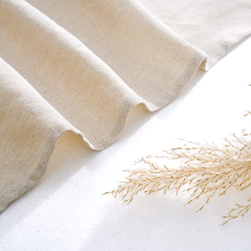 Aspmiz Boho Valance Curtains For Kitchen, Farmhouse Rod Pocket Window Valances Curtain, Rustic Button Cafe Drapes Country Cotton Blend Treatment For Small Windows Bathroom thumb #6