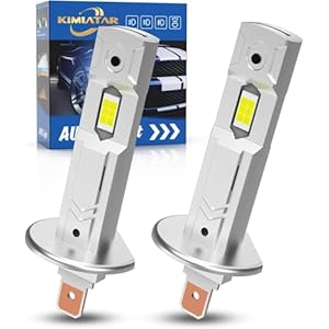 Bombilla H1, súper brillante, mejorada, 600% 30000 lúmenes, brillo blanco frío, bombillas H1/H1LL reales 1:1, tamaño halógeno, 80000 horas de vida útil, luz antiniebla fácil de instalar