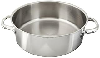 Paderno 11009-32 Casseruola Bassa, Due Maniglie, in Acciaio Inox, 32 cm