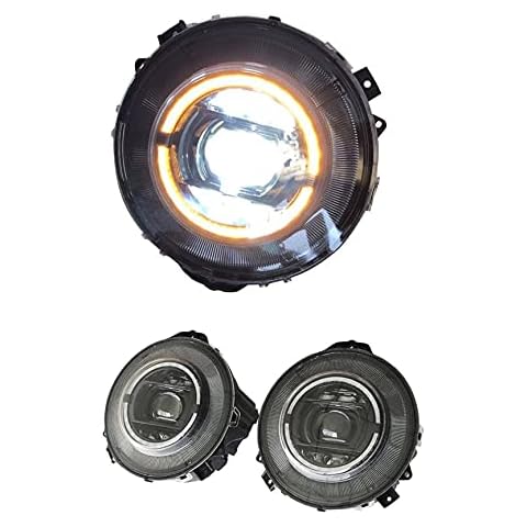 CAMIL W463 Upgrade Headlight Assembly Set with W464 New G Class Look & Dynamic LED Compatible with Mercedes Benz G Class G350 G500 G550 G63 G65 Year 2009-2018 Cover