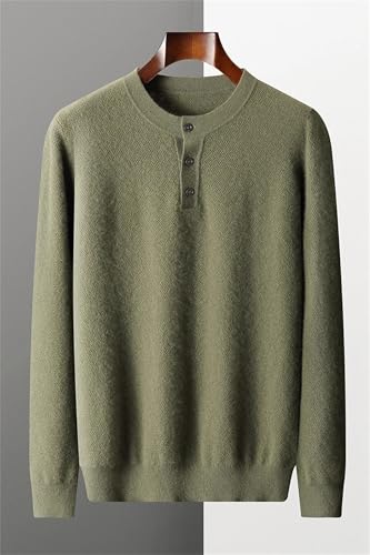 Men Crewneck Sweater Knitted Casual Long Sleeve Cashmere Pullover Sweater2