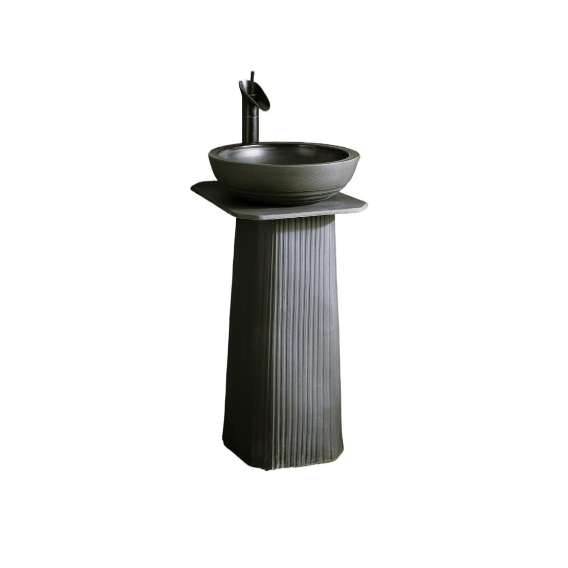 AYCDL Laundry Room Sink Pedestal Sink Outdoor Floor-Standing Wash Basin Garden Outdoor Freestanding Washbasins