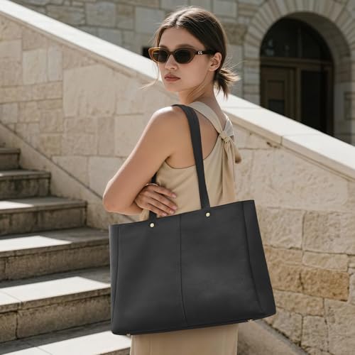 Bolso Tote de cuero suave para mujer Kattee miniatura 2