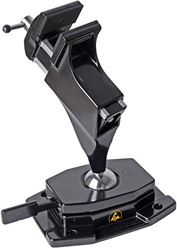 BERNSTEIN ESD Schraubstock SPANNFIX Made in Germany mit Präzisions-Kugelgelenk und Schnellspannung für stufenlose Verstellbarkeit