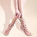 Yitoiie Women’s Sheer Floral Crew Socks, 3 Pack - Transparent Nylon Mesh, Lightweight Stretchy Dress Socks