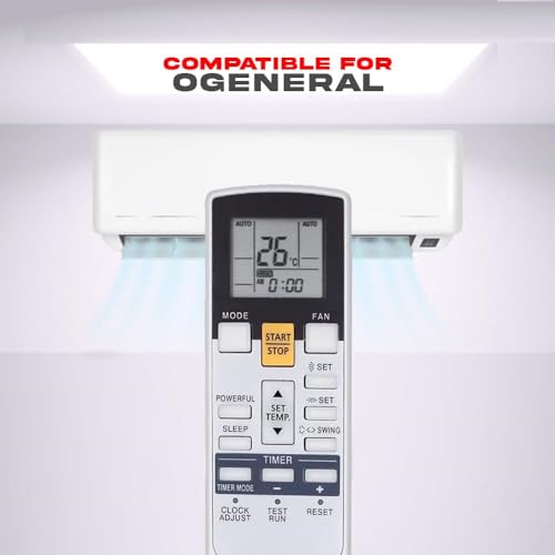 Image of AC Remote Compatible for O General Split AC Remote [ Only for Split AC ]- 5 Years Warranty